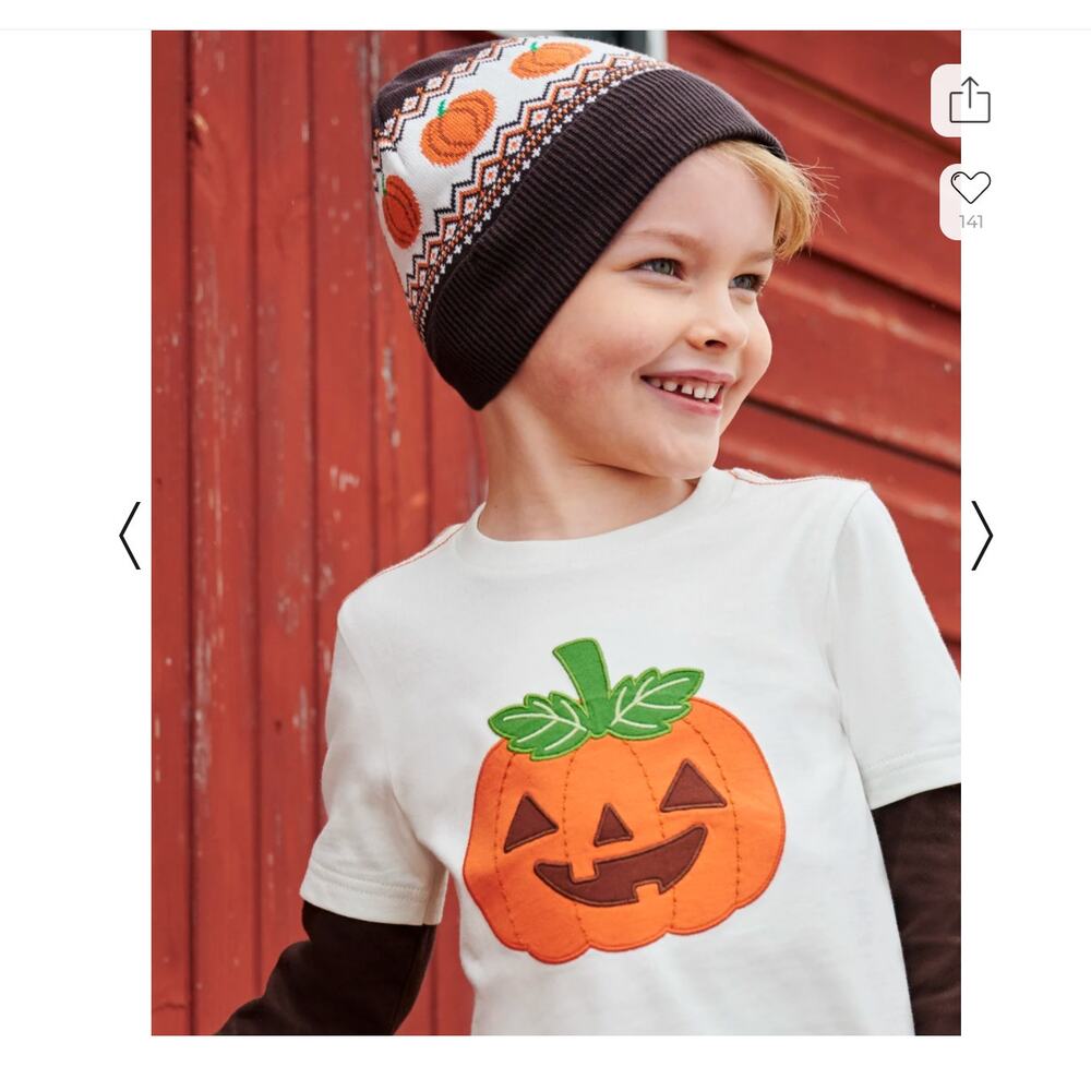 NWT Gymboree Unisex Girls & Boys Fall Pumpkin Beanie - Lil Pumpkin - Picture 5 of 9